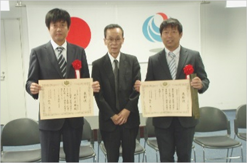 優良工事等事務所長表彰（会社・技術者）を受賞