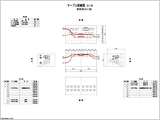 電線共同溝内の配線図