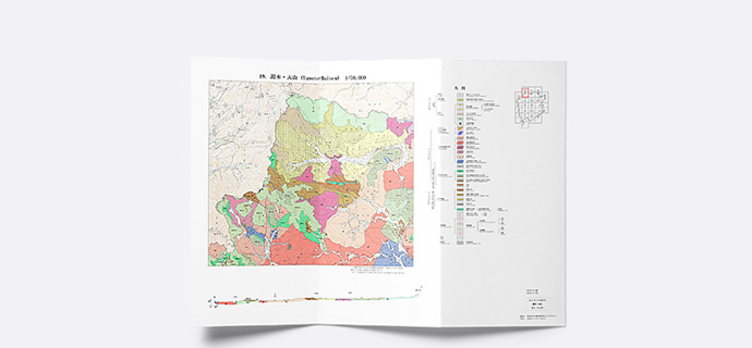 岡山県表層地質図